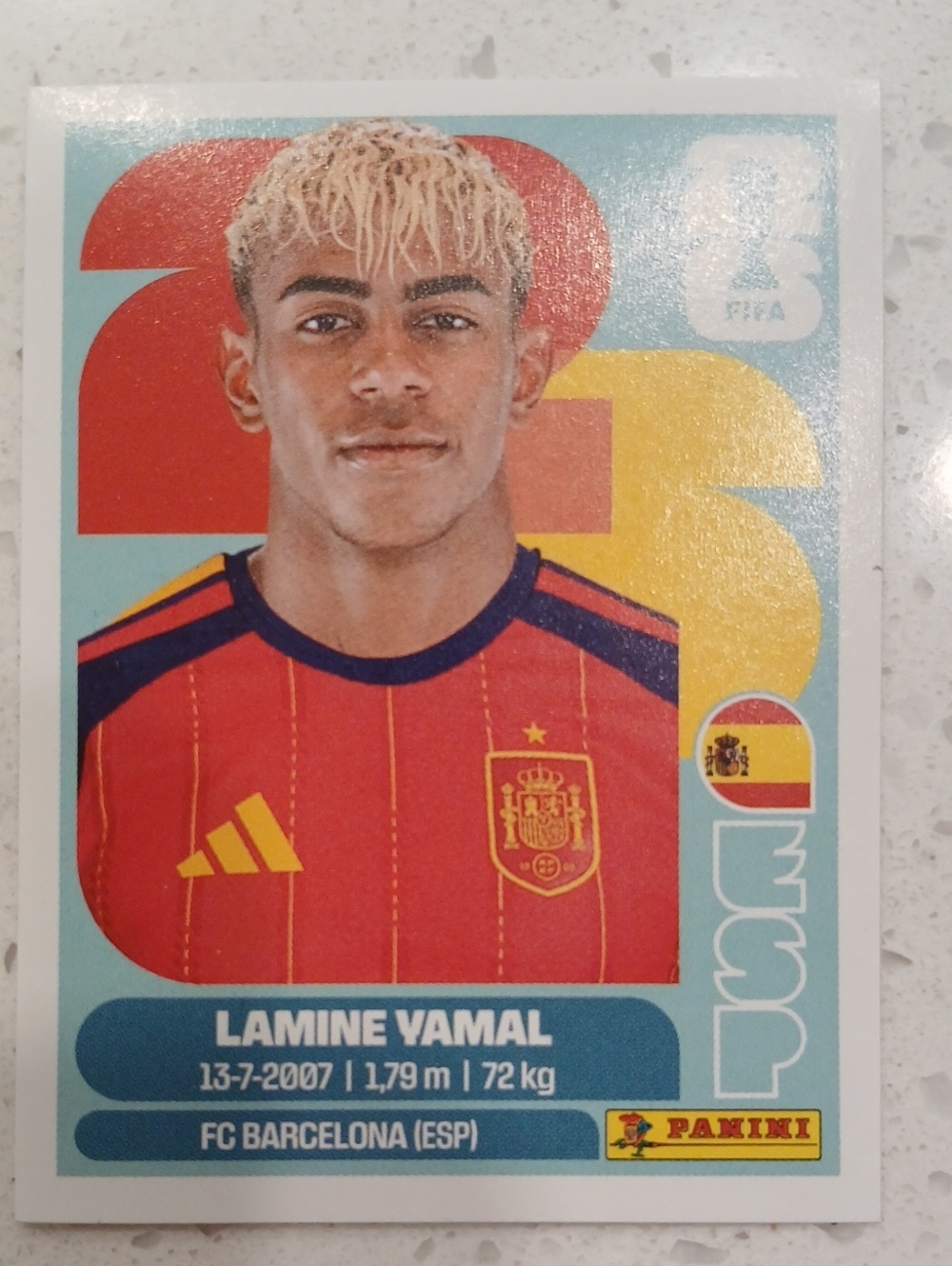 Lamine Yamal Panini Sticker 2026